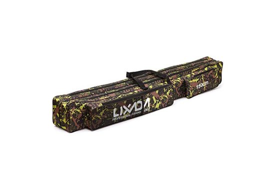 Fishing Bag,Lixada Portable Fishing Rod Bag Double Layer Lar