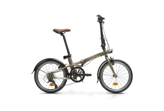 Decathlon Btwin Tilt 900 Folding Bike - Lacquered Aluminium
