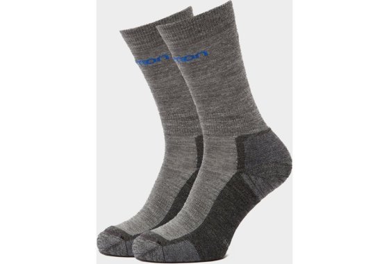 Salomon Men's Merino Socks 2 Pack - Grey, Grey