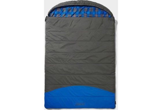 COLEMAN Basalt Double Sleeping Bag, GREY BLUE/DOUBLE