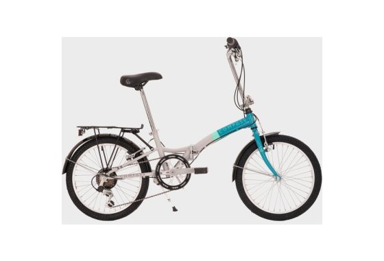 Compass 'Northern' Folding Bike, WHITE/BLUE