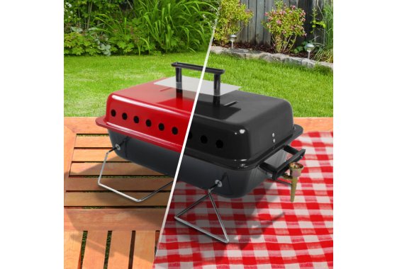 BillyOh Table Top Portable Gas BBQ - Red