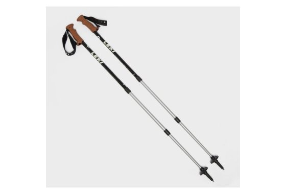 Leki Manaslu Antishock Trekking Pole (Pair) - Silver/Black, 