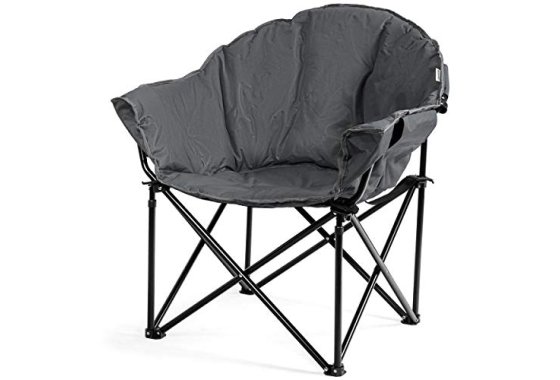 CASART. Folding Camping Chair, Portable Padded Garden Saucer