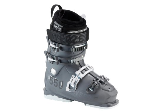 Decathlon Wedze Women's Downhill Ski Boots Evofit 550 - Grey