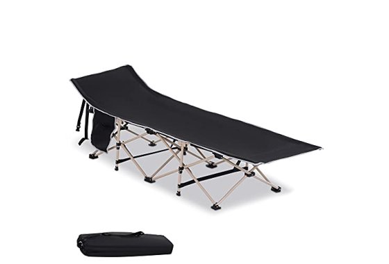 Outsunny Single Person Camping Folding Cot Outdoor Patio Por