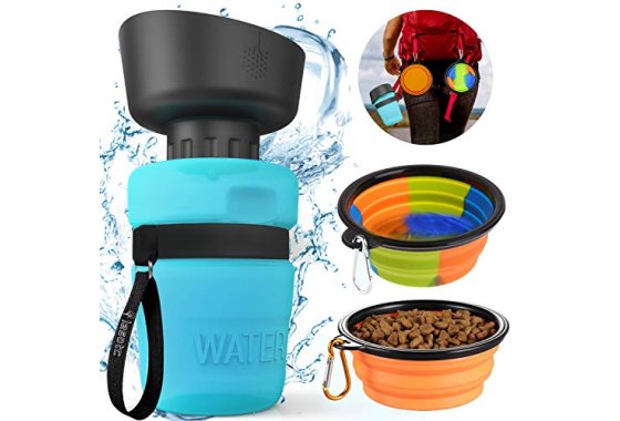 Dog Water Bottle, Portable Dog Travel Water Bottle for Walki