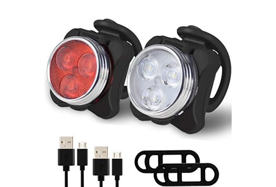 Balhvit Bike Light Set, Super Bright USB Rechargeable Bicycl