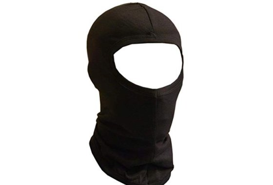 Jasmine Silk Pure Silk Black Balaclava Thermal Under Helmet 