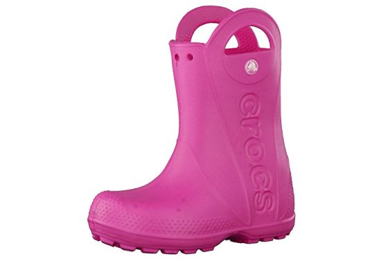 Crocs Unisex Kids Handle It Rain Boot, Candy Pink, 9 UK Chil