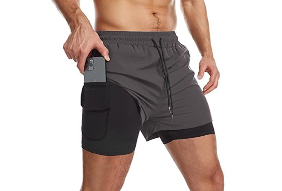 Danfiki Men Running Shorts Men's Shorts Workout with Phone P