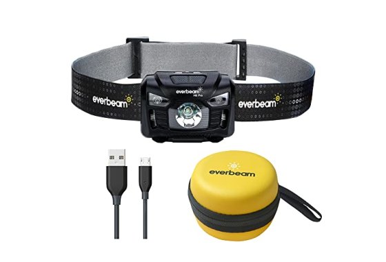 Everbeam H6 Pro LED Head Torch Headlamp, Motion Sensor Contr