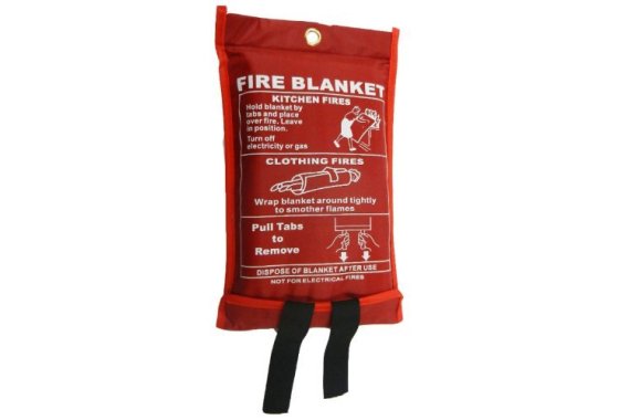 Quick Release Soft Case Fire Blanket 100% Glass Fabric, Perf