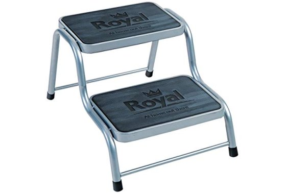 Royal 199200 Deluxe Double Step Non-Slip, Grey