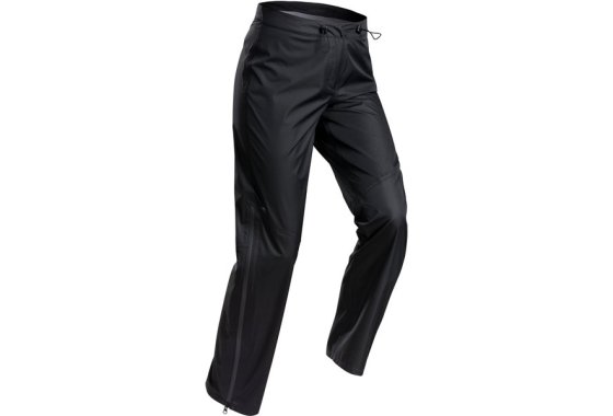 Women's Waterproof Hiking Over-trousers MH500 - Black