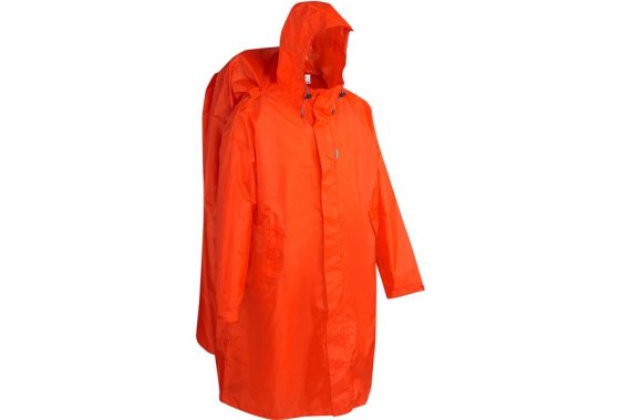 Hiking Rain Poncho - Forclaz 75 Size L/xl Red