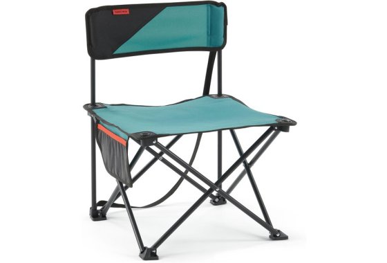 Low Folding Camping Chair MH100 Blue