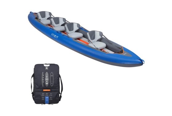 Inflatable 4-person Touring Kayak X100+ High-pressure Dropst