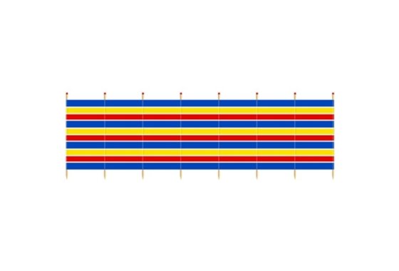 Yello 8 Pole Traditional Windbreak