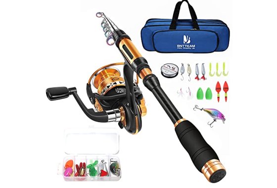 BNTTEAM Spinning Rod and Reel Combo 2.1m,2.4m,3.0m 3.6m Carb