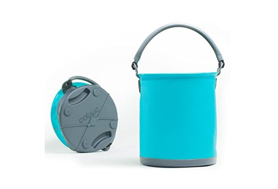 Colapz 9L Blue Collapsible Bucket - Camping Folding Bucket w