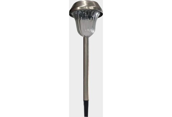 HI-GEAR Solar Stake Light, Silver