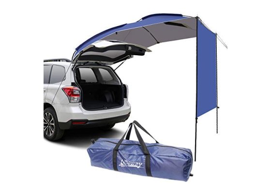 WISAMIC Car Tent Sun Shelter - Waterproof Auto Canopy Camper