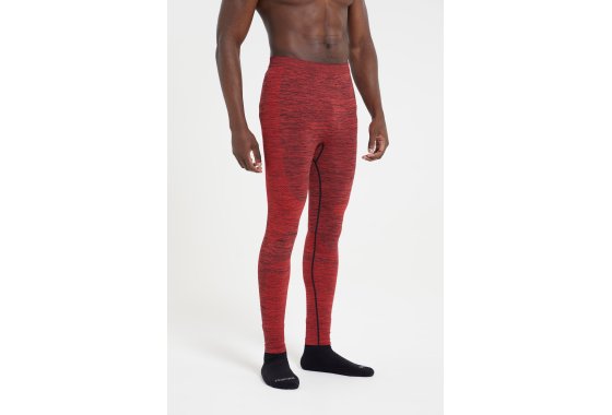 Slalom Mens Seamless Base Layer Pants - Red