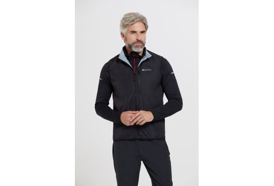 360 Reflective Mens Reversible Gilet - Black