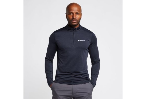 Montane Men's Dart Thermal Zip Neck, Navy