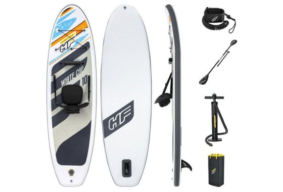 Bestway Hydroforce White Cap Sup Stand Up Paddleboard Set