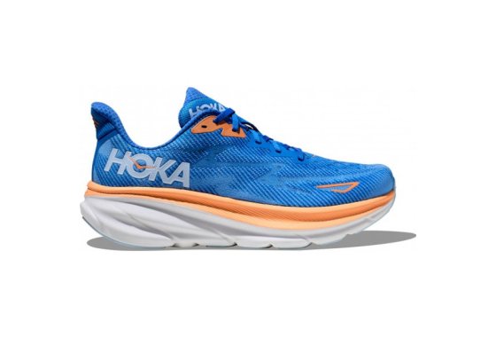 HOKA - Clifton 9 - Running shoes size 14 - Wide, blue