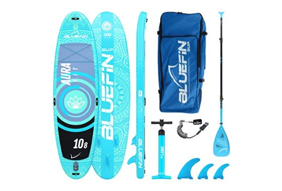 Bluefin SUP 10?8? Aura FIT Stand Up Paddle Board Kit 6' Thic