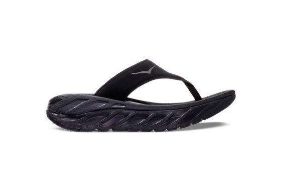 Hoka One One Women's ORA RECOVERY FLIP - Black/Dark Gull Gra