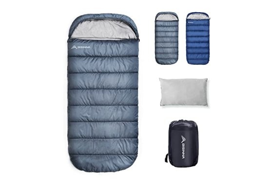 BISINNA XXL Wide Sleeping Bag for Big and Tall Adults,3-4 Se