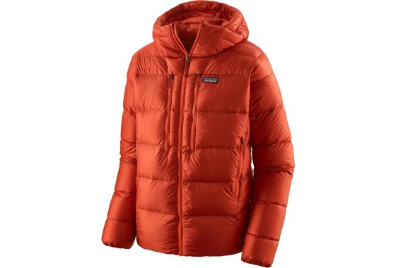 Patagonia Fitz Roy Men's Down Hoodie - Hot Ember L