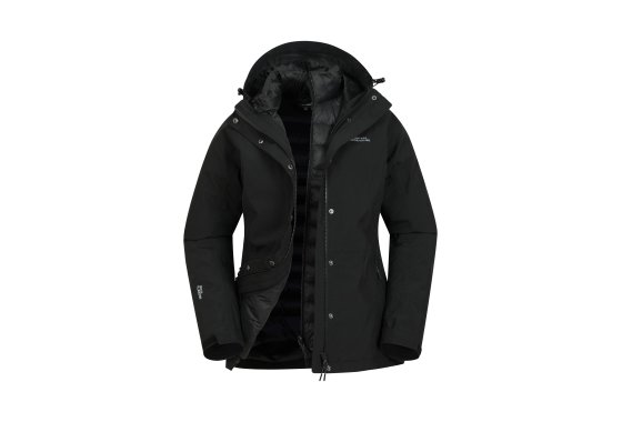 Alaskan Womens 3 in 1 Short Jacket - Black