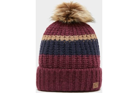 Brasher Women's Stripe Beanie, Purple