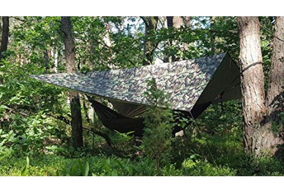 Bushmen Thermo Tarp 3 x 3 m Camouflage Rain Canopy Sleeping 