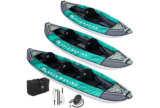 Aqua Marina Laxo-320, Inflatable Leisure Kayak for 2 Person,