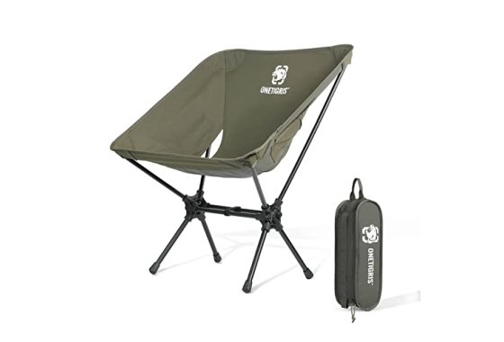 OneTigris PROMENADE Folding Camping Chair, 150kg Capacity Co