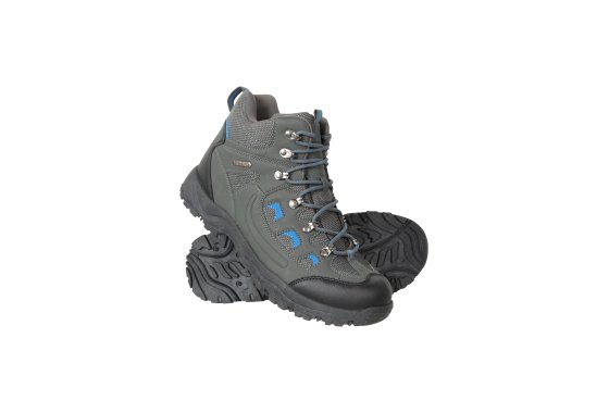 Adventurer Mens Waterproof Hiking Boots - Grey