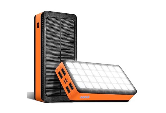 Power Bank 30000mAh Solar Charger Fast Charging Portable Cha