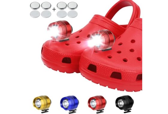 Croc Lights 2 PCS, FerrDeery Headlights for Croc 3 Modes LED