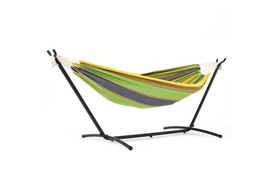 Mondeer Hammock with Stand, Double Fabric Camping Hammock wi