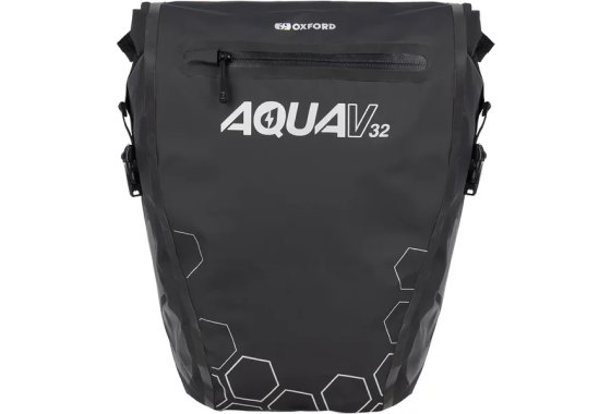 Oxford Aqua V 32 Double Pannier Bag Black