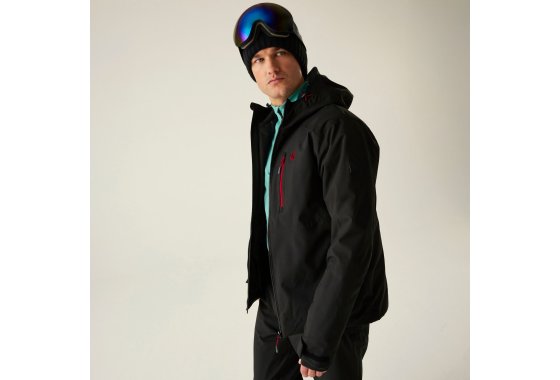 Dare 2b Men's Eagle III Ski Jacket Black/Danger Red