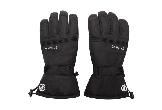 Dare 2b Men's Worthy Waterproof Ski Gloves Black