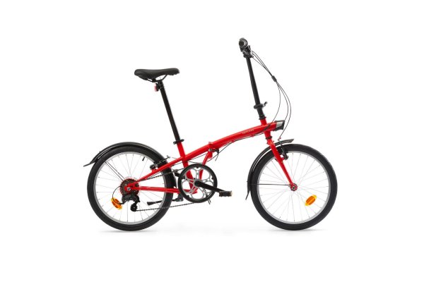 Decathlon Btwin Tilt 120 Folding Bike - Red