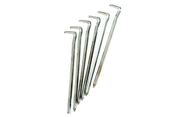 Galavanised Steel Tent Pegs x 6